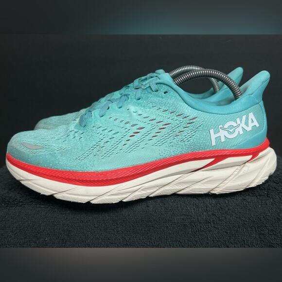 Hoka One One Womens Clifton 8 1119394 AEBL Blue Running Shoes Sneakers Size 9.5 - Picture 1 of 10